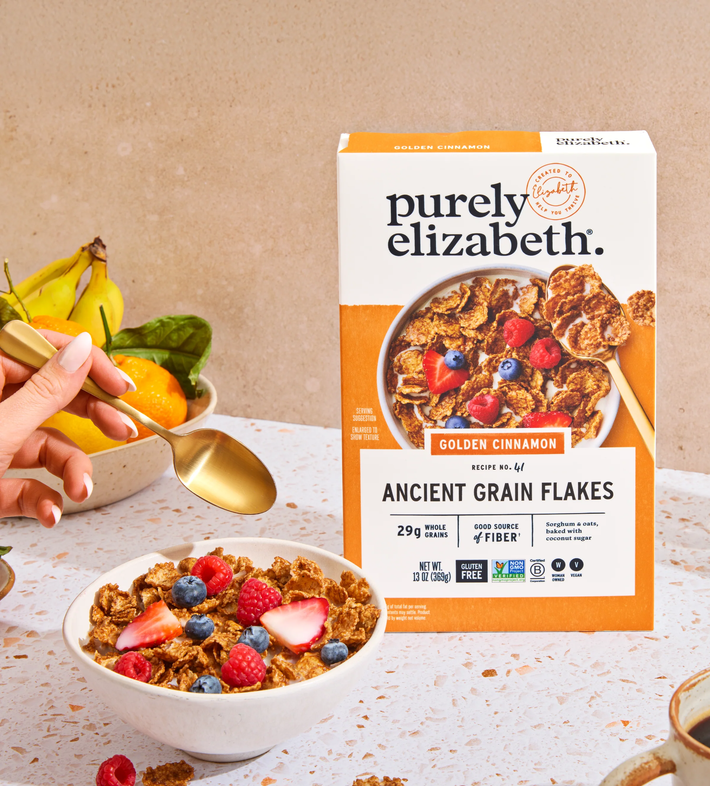 Golden Cinnamon Ancient Grain Flakes - Image 3