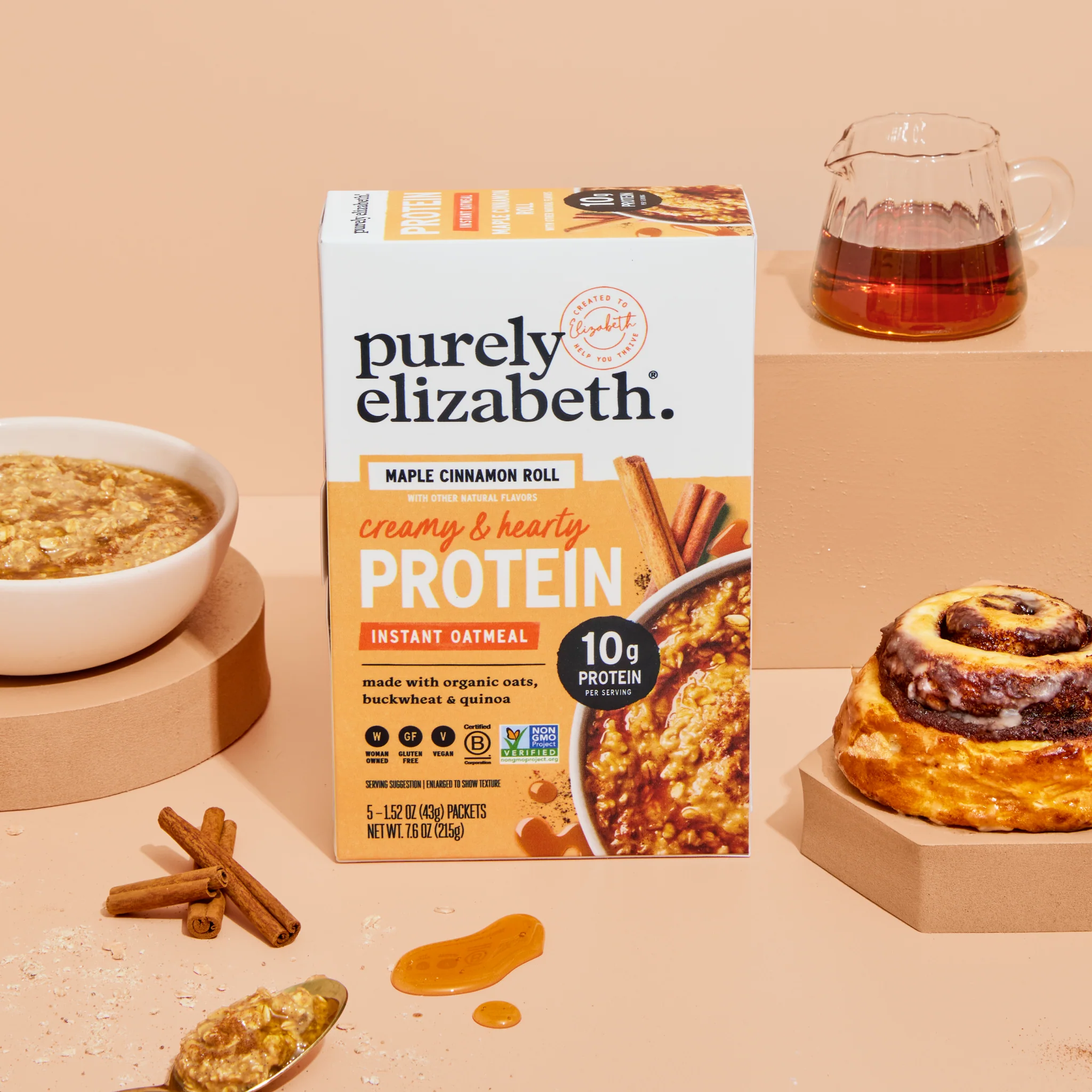 Maple Cinnamon Roll Protein Oatmeal - Image 3
