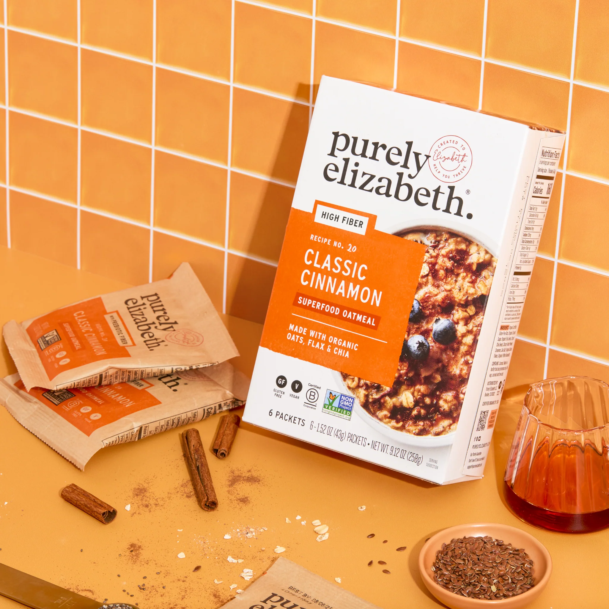 Classic Cinnamon Superfood Oatmeal Multipack with Prebiotic Fiber - Image 3